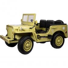 Детский электротранспорт Toyland Jeep Willys YKE 4137 Matcha