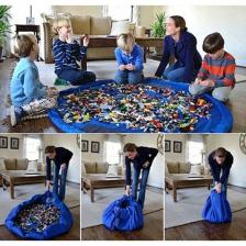 Сумка-коврик для игрушек Toy Bag, 150 см, Красно-Синий – фото 3