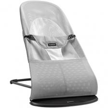 Шезлонг BabyBjorn Balance Soft (сетка), silver/white