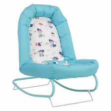 Детский шезлонг Polini kids Коты, бирюзовый Детский шезлонг Polini kids Коты, бирюзовый
