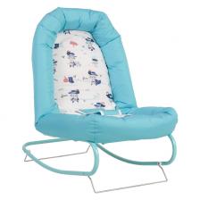 Детский шезлонг Polini kids Коты, бирюзовый Детский шезлонг Polini kids Коты, бирюзовый