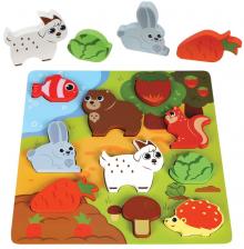 Игрушка Mapacha Вкладыши-фигурки Кто что ест Животные фермы Игрушка Mapacha Вкладыши-фигурки Кто что ест Животные фермы