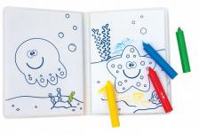 Игрушка книжка "Аквариум" раскраска с мелками для ванны