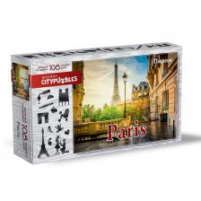 Пазл деревянный Нескучные игры Citypuzzles Париж