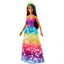 Кукла Mattel Barbie Принцесса GJK12/GJK14 шатенка, фиолетовый топ