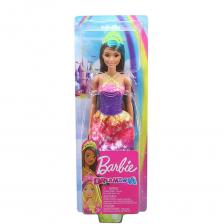 Кукла Mattel Barbie Принцесса GJK12/GJK14 шатенка, фиолетовый топ – фото 4