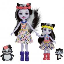 Enchantimals Mattel Сестрички с питомцами Сейдж и Сабелла Скунси HCF82 – фото 1