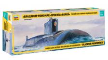 Сборная модель ZVEZDA атомная подводная лодка "Владимир Мономах" проекта "Борей" 1:350
