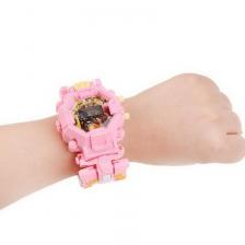 Часы-игрушка трансформер Robot Watch, цвет в ассортименте, Розовый – фото 1