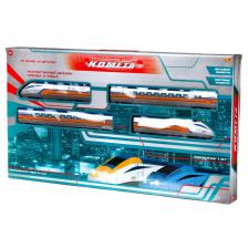 Железная дорога Abtoys КОМЕТА Железнодорожный экспресс 214см (желтый поезд), со световыми и звуковыми эффектами Железная дорога Abtoys КОМЕТА Железнодорожный экспресс 214см (желтый поезд), со световыми и звуковыми эффектами
