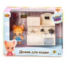 Игровой набор ABtoys Уютный дом Домик для кошки малый. Кухня