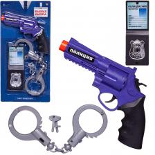 Игровой набор Abtoys Важная работа Полиция (пистолет, наручники с ключами, удостоверение с жетоном)