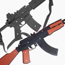 Набор «Две легенды - 3»: резинкострелы автомат и штурмовая винтовка М4 – фото 1