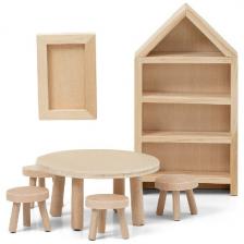 Набор деревянной мебели Lundby для домика Сделай сам Столовая
