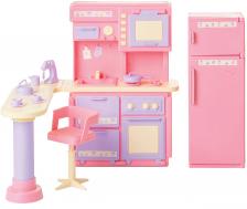 Кухня для кукол "Маленькая принцесса" розовая арт.С-1438/С-1436