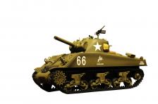 Радиоуправляемый танк Heng Long U.S. M4A3 Sherman масштаб 1:16 40Mhz - 3898-1