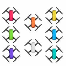 Набор наклеек для DJI Spark Sticker Set 8 цветов