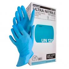 Перчатки смотровые нитриловые Manual UN120 нестерильные неопудренные голубые р.XL 90 пар