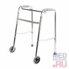 R Wheel Опора-ходунок на 2-х колесах (5'') с шагом/без шага, Хром R Wheel Опора-ходунок на 2-х колесах (5'') с шагом/без шага, Хром