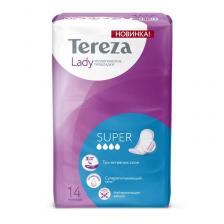 TerezaLady Прокладки урологические Tereza Lady Super впитывающие (14 штук в упаковке)