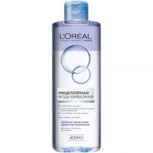 L'OREAL PARIS Мицеллярная вода для снятия макияжа, бифазная, для всех типов кожи