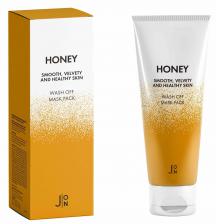 J:on Honey Smooth Velvety and Healthy Skin Wash Off Mask Pack Маска для лица с экстрактом меда 50г