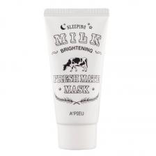 A'PIEU Ночная маска для лица FRESH MATE MASK выравнивающая тон кожи с молочными протеинами A'PIEU Ночная маска для лица FRESH MATE MASK выравнивающая тон кожи с молочными протеинами