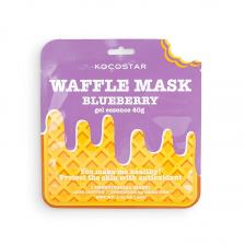 KOCOSTAR Противовоспалительная вафельная маска для лица «Черничное наслаждение» Waffle Mask Blueberry