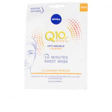 Nivea Q10 Plus C Anti Wrinkle + Energy 10 Minutes Sheet Mask Омолаживающая тканевая маска для лица против морщин