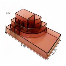 Акриловый органайзер для косметики Multi-Functional Storage Box QFY-3118, бордовый – фото 1