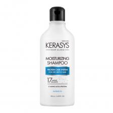 Kerasys Moisturizing Shampoo Увлажняющий шампунь для волос, поврежденных завивкой и сушкой 180мл