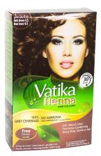 Хна для волос - Темно-коричневый цвет - Vatika Dark Brown henna, 6*10 гр