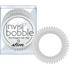 Invisibobble Резинка-браслет для волос SLIM Crystal Clear (с подвесом)