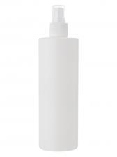 Флакон прямоугольный белый с кнопочным распылителем для духов, лосьона, антисептика - 250мл. (4 штуки)