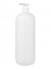 Флакон белый с дозатором для мыла, шампуня, бальзама, геля, крема, масла - 1000мл. (4 штуки)