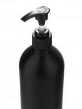 Флакон черный с черным дозатором для мыла, шампуня, бальзама, геля, крема, масла - 500мл. (4 штуки) – фото 1