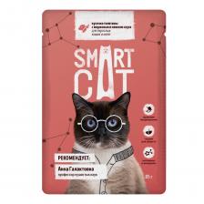 Smart Cat "Упаковка 25 шт" Паучи для взрослых кошек и котят кусочки телятины с морковью в нежном соусе (2,13 кг) – фото 1