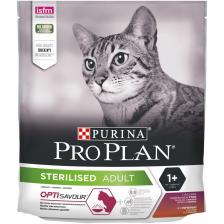 PRO PLAN для взрослых стерилизованных кошек и кастрированных котов, с высоким содержанием утки и c печенью (10 кг)