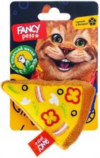 Игрушка для кошек Fancy Pets Пицца с кошачьей мятой 10*7.5*2.5см