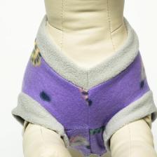 Толстовка с юбочкой "Ежики", размер XXL (ДС 45, ОШ 45, ОГ 55 см), серо-фиолетовая – фото 2