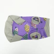 Толстовка с юбочкой "Ежики", размер XXL (ДС 45, ОШ 45, ОГ 55 см), серо-фиолетовая – фото 4