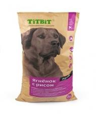 Корм TiTBiT для собак крупных пород ягненок с рисом (13 кг)