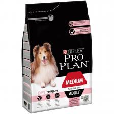 Корм PRO PLAN для взрослых собак средних пород с чувствительной кожей, с высоким содержанием лосося (14 кг) – фото 2