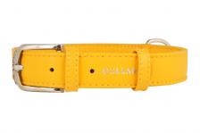 Wau Dog Ошейник CoLLaR GLAMOUR без украшений (ширина 25мм, длина 38-49см) желтый