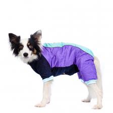 Petmax Комбинезон для собак с фиолетовой вставкой девочка M