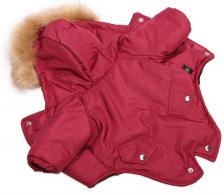Комбинезон для собак Lion Зимняя куртка Winter спинка 20 см унисекс полиэстер бордовый s