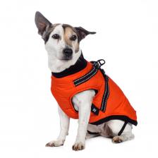 Rungo Попона для собак теплая со шлейкой оранжевая 2XL – фото 4