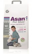 Наполнитель Asan Pet Silver с коллоидным серебром для мелких грызунов (12 л)
