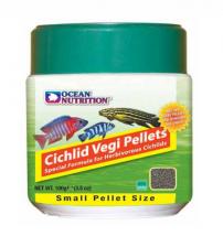 Корм Ocean Nutrition Cichlid Vegi Pellet Medium для травоядных цихлид, гранулы 3,8 мм, 200 г