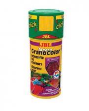 Основной корм JBL NovoGranoColor CLICK для яркой окраски рыб, в банке с дозатором, гранулы 250 мл